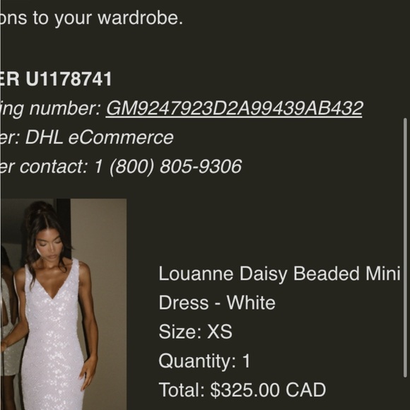 Meshki White Backless Sequin Dress - Picture 6 of 6